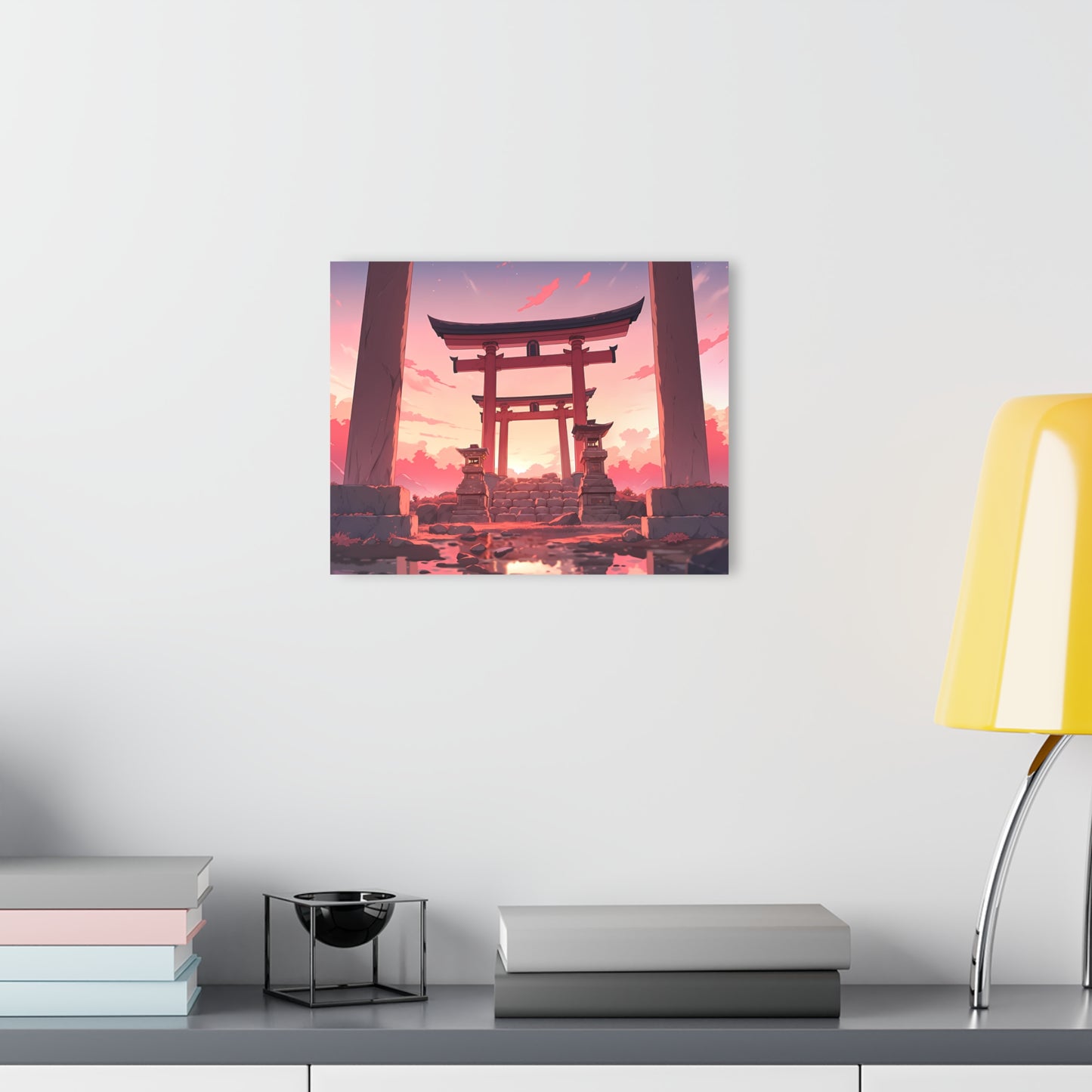 Torii Shrine Anime Glass Painting