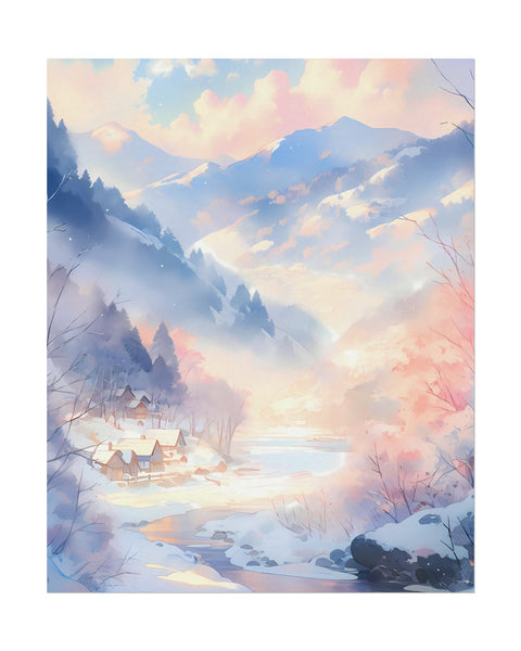 Quiet Haven - Anime Watercolor Poster