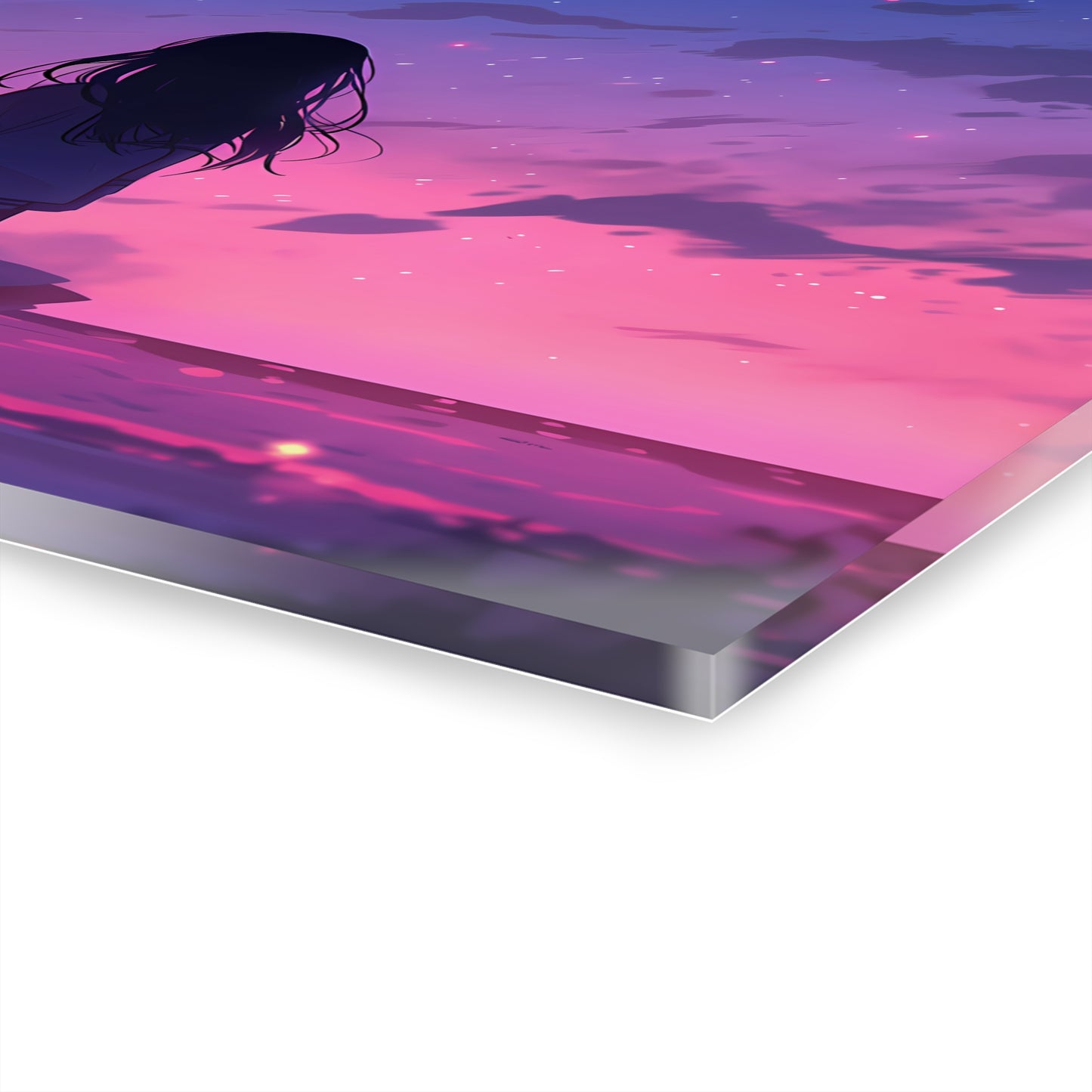 Before the Sun Sets - Anime Glass Painting