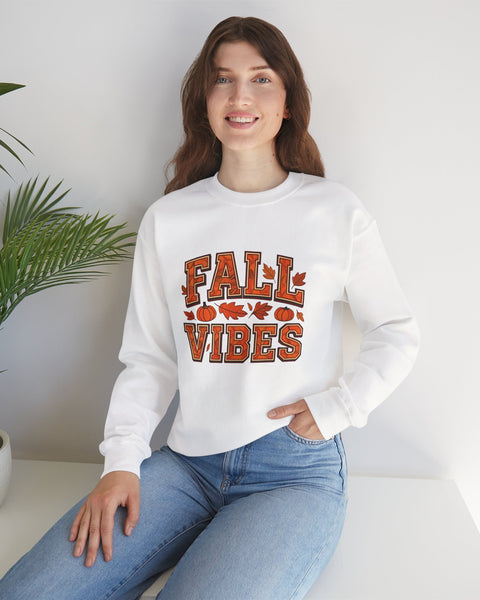 Fall Vibes - Cute Fall Graphic Sweatshirt