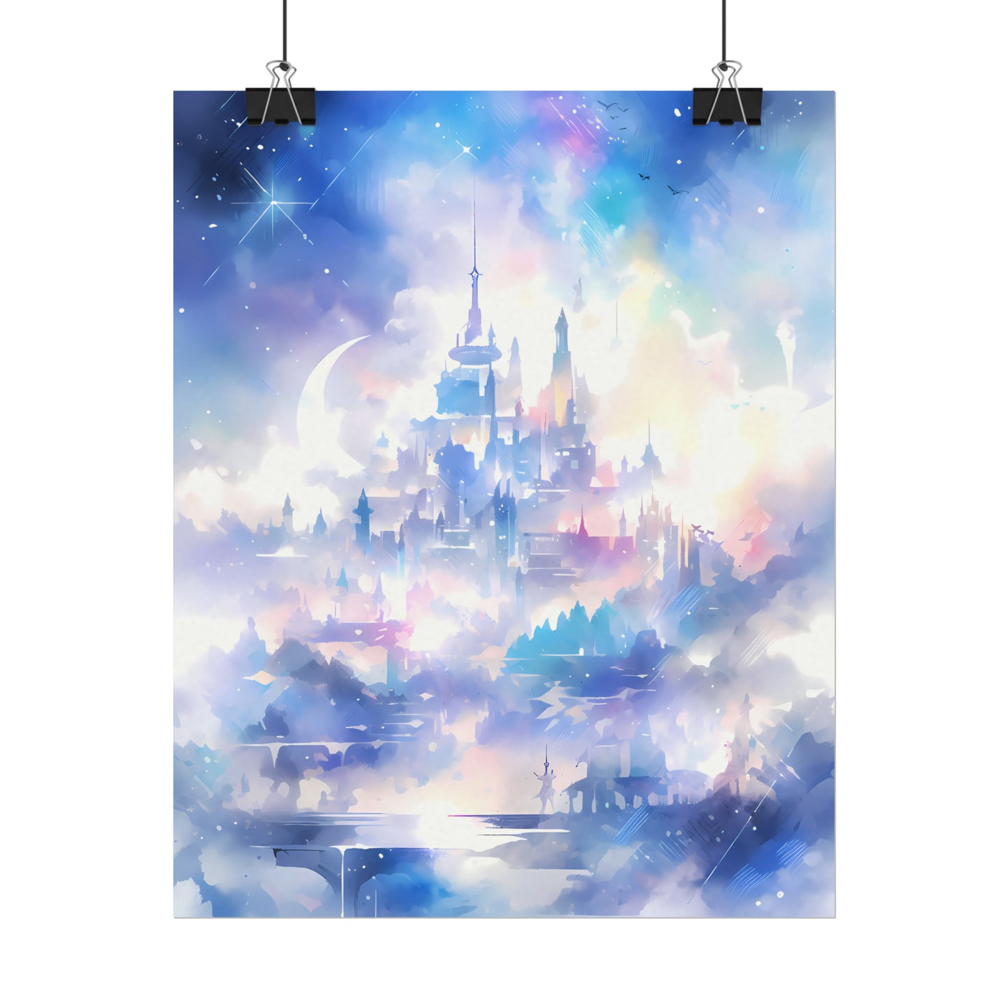 Kingdom of the Moonchildren - Anime Watercolor Poster