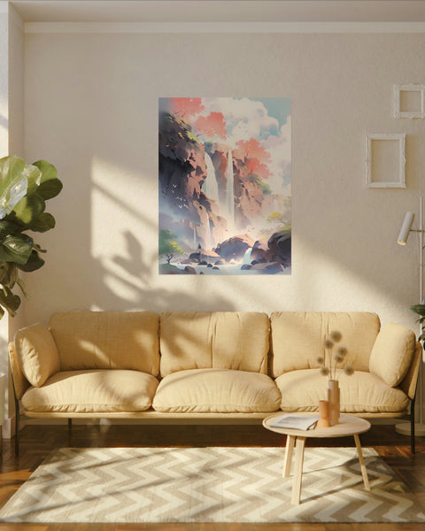 Sacred Space - Anime Watercolor Poster