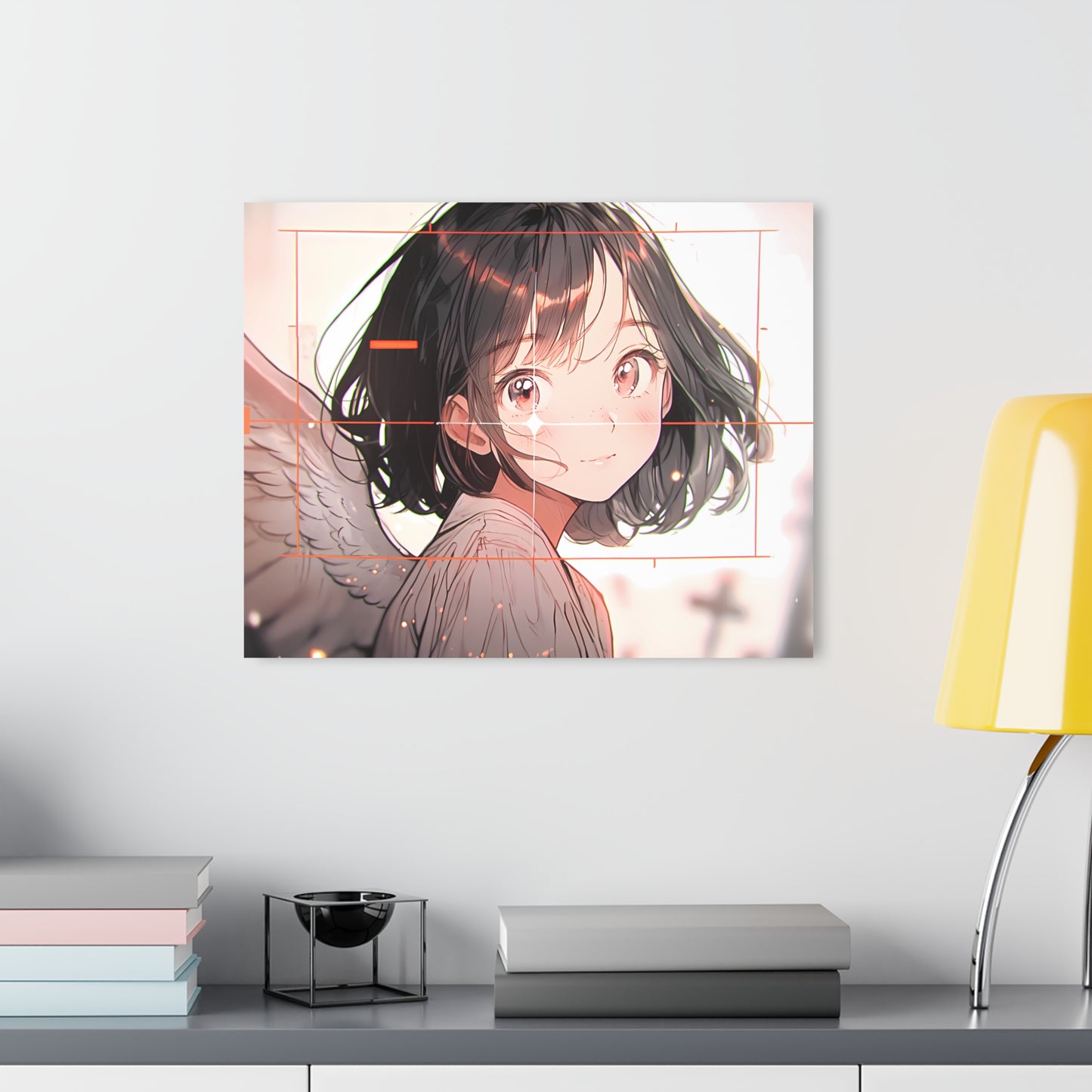Angel Hunter Anime Glass Painting