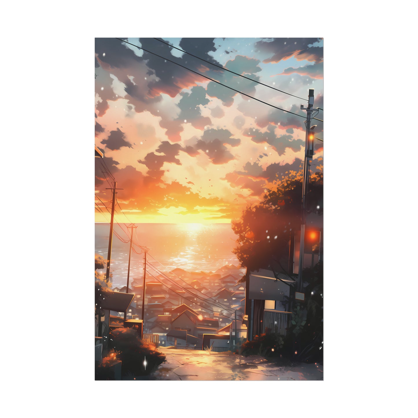 The Way Home - Anime Watercolor Poster
