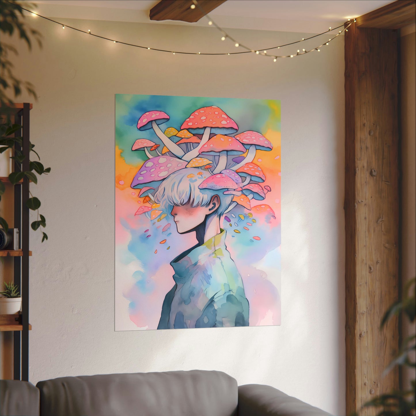 Dreamland - Anime Watercolor Poster