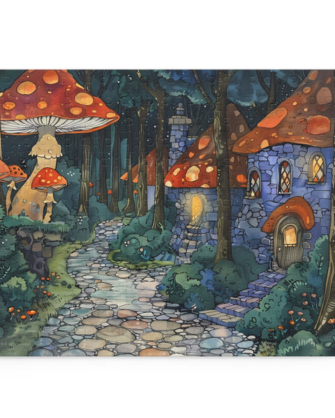 Shroom Village - Cozy Anime Puzzle
