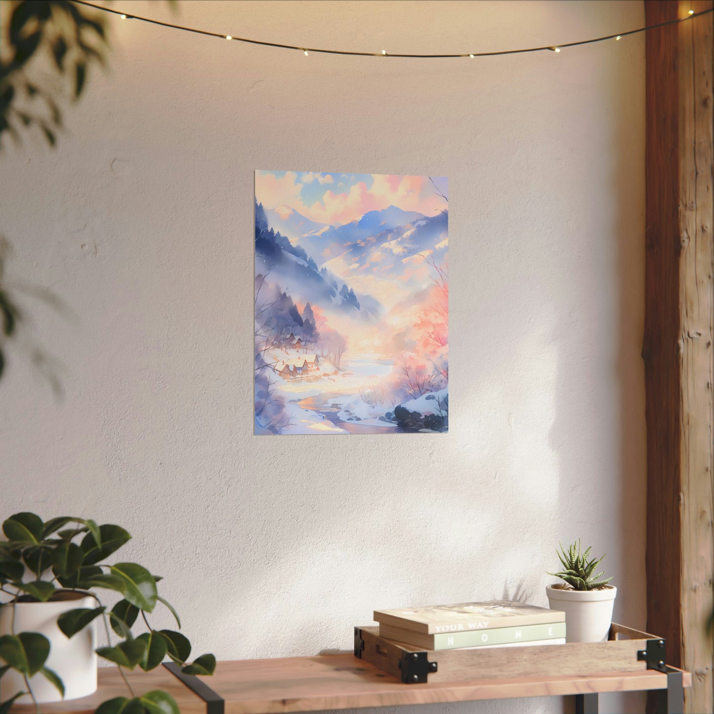 Quiet Haven - Anime Watercolor Poster