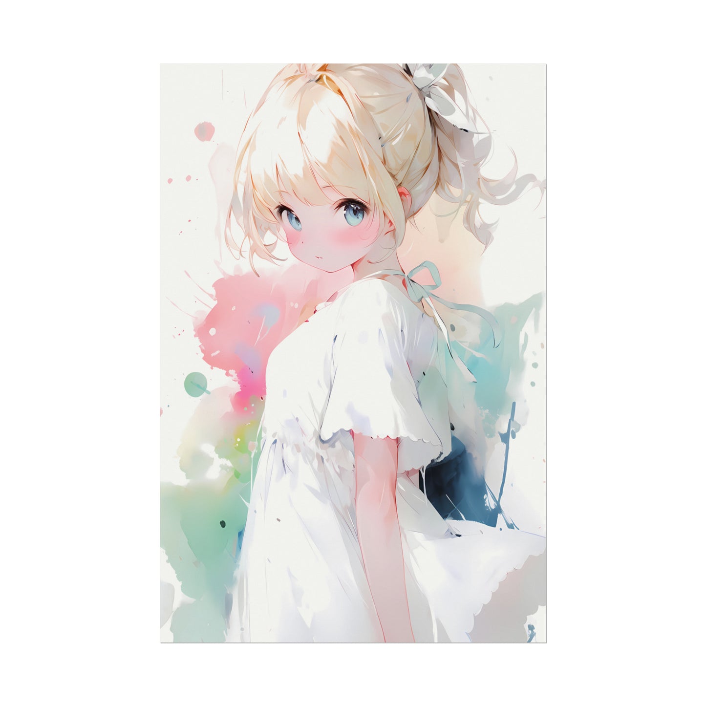 Would You Still Love Me - Cute Girl Watercolor Poster