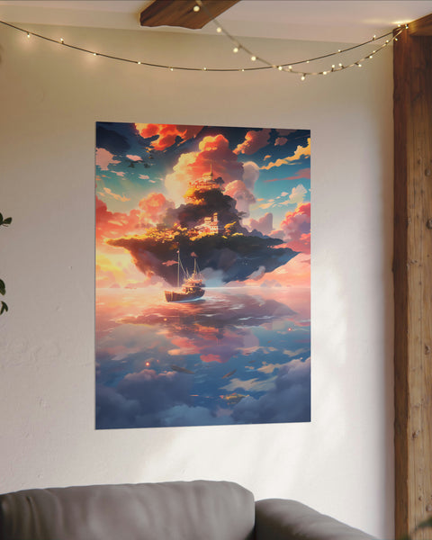 San Versus - Fantasy Anime Watercolor Poster