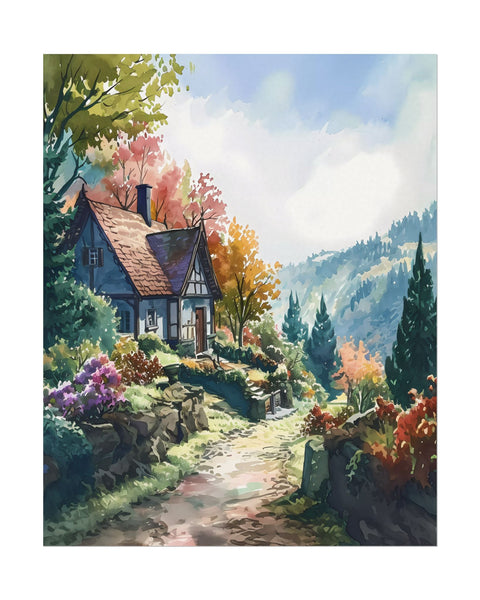Wanderer's Rest - Aesthetic Anime Watercolor Poster