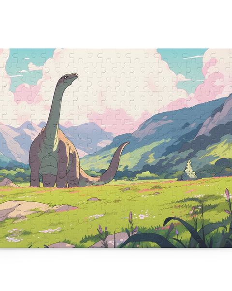 Mobley the Apatosaurus - Cute Anime Dinosaur Puzzle