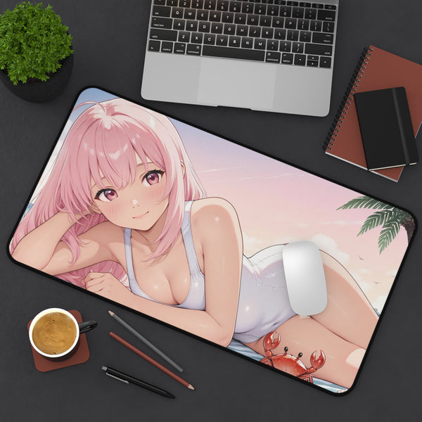 Beach Beauty - Cute Anime Girl Desk Mat