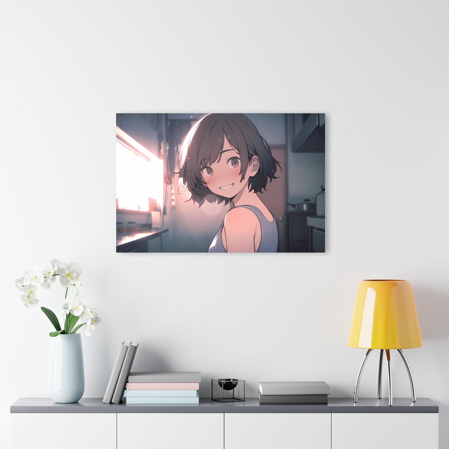 Early Mornings Together - Anime Acrylic Painting