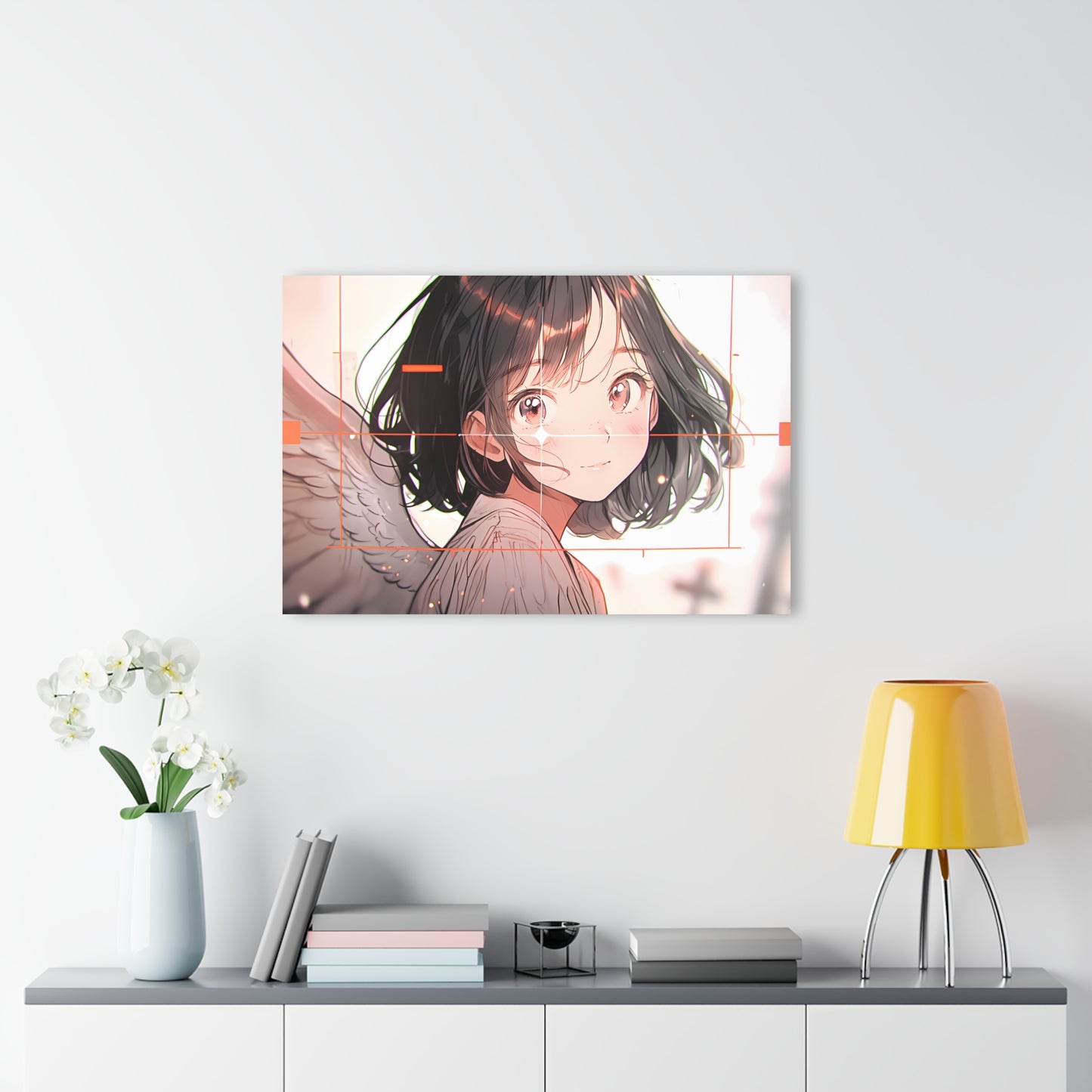 Angel Hunter Anime Glass Painting