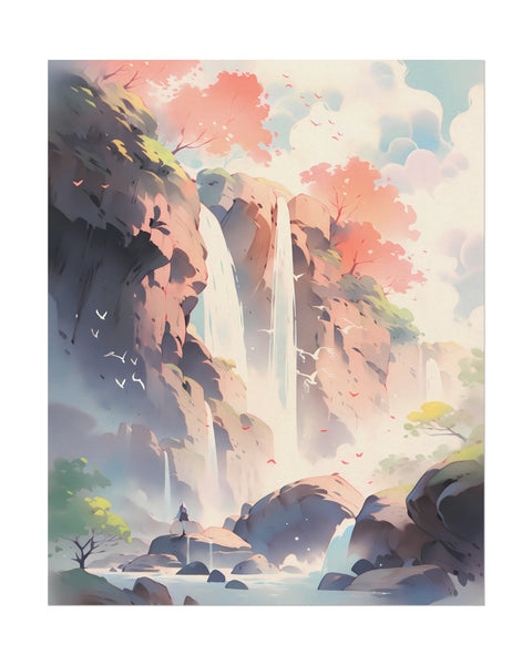 Sacred Space - Anime Watercolor Poster