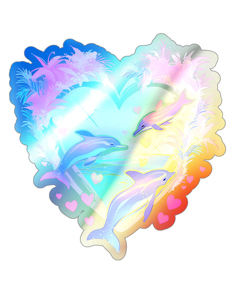 90's Summer Love - Cute Holographic Sticker