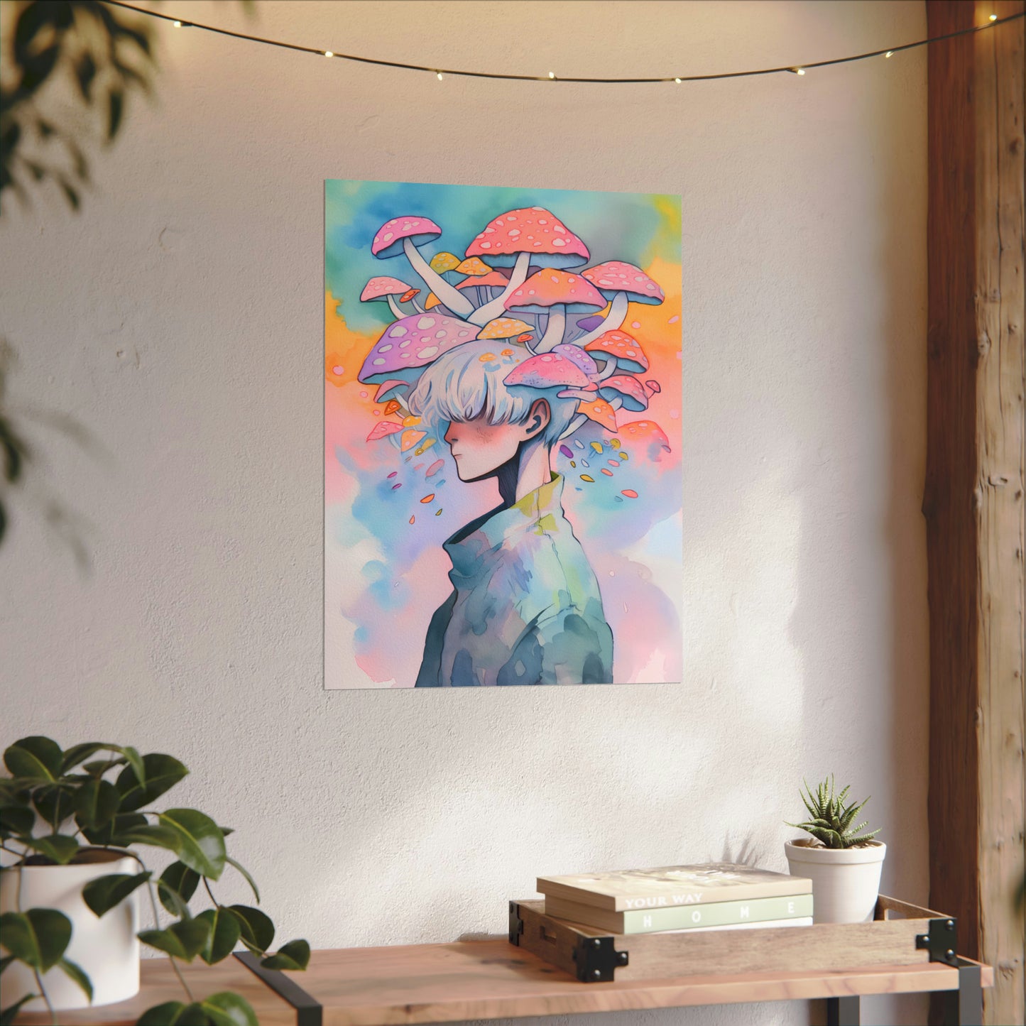 Dreamland - Anime Watercolor Poster