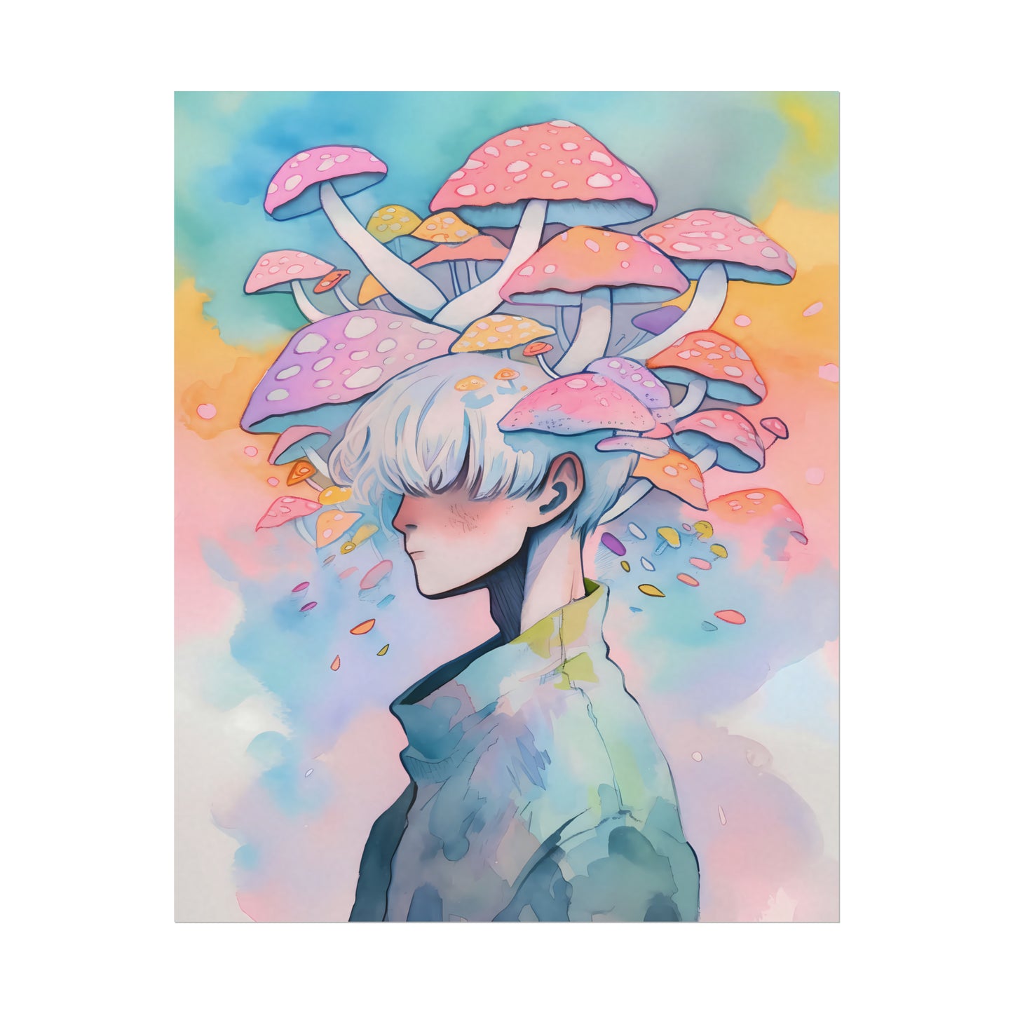 Dreamland - Anime Watercolor Poster