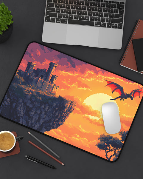 Dragon Kingdom - Pixel Art Fantasy Desk Mat