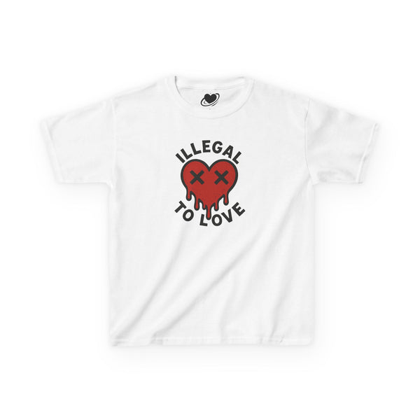 Illegal to Love - Cute Melting Heart Baby Tee
