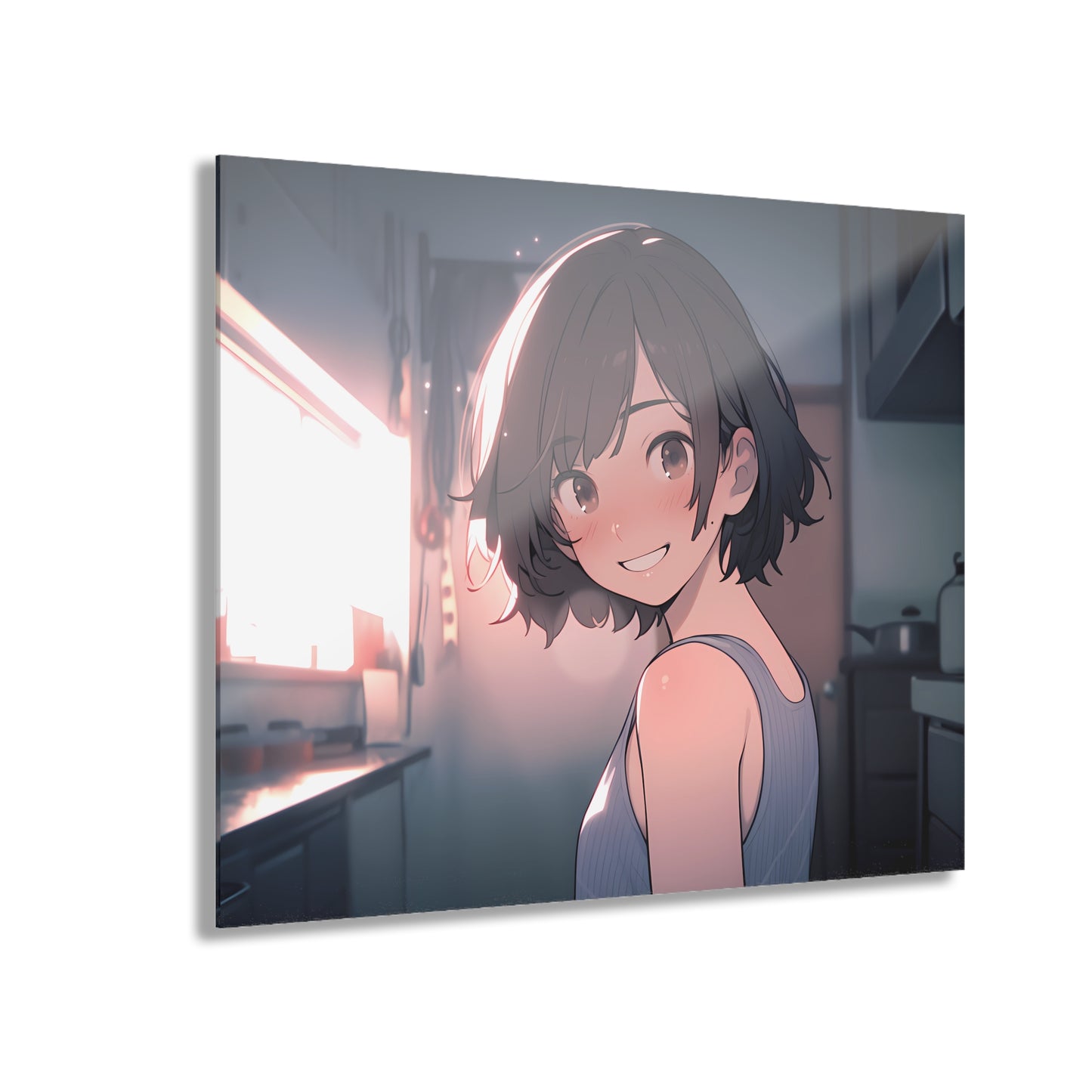Early Mornings Together - Anime Acrylic Painting