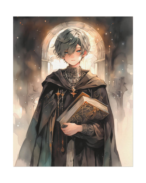 The Story Keeper - Anime Watercolor Print