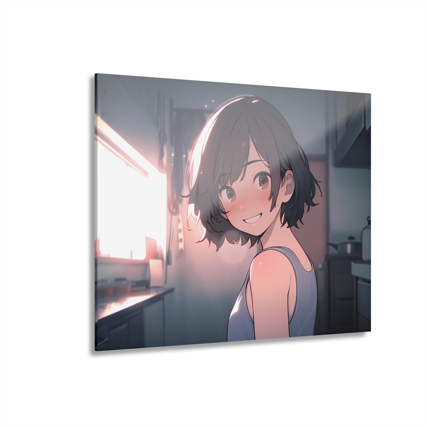 Early Mornings Together - Anime Acrylic Painting