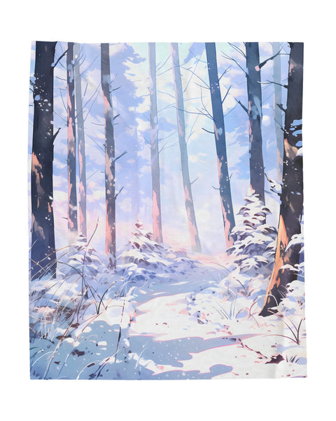 Snowpath - Plush Anime Throw Blanket