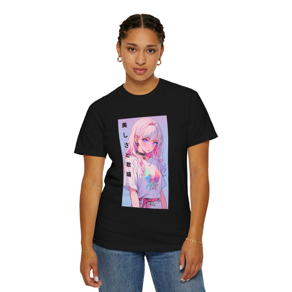 Beauty and Deception - Oversized Anime Graphic T-Shirt