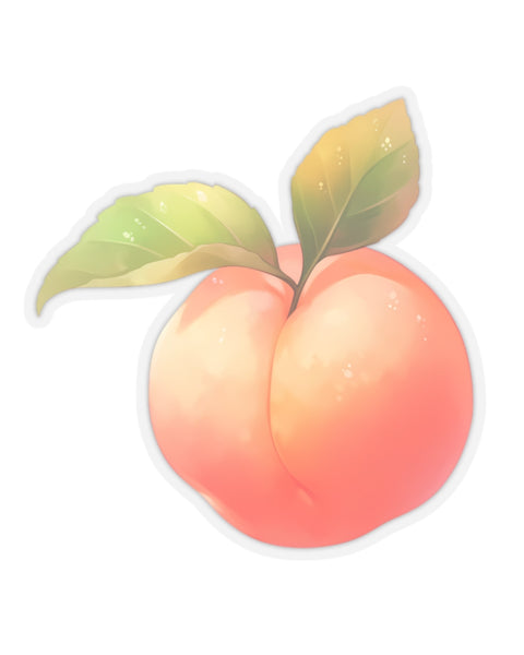 Perfectly Plump Peach Sticker
