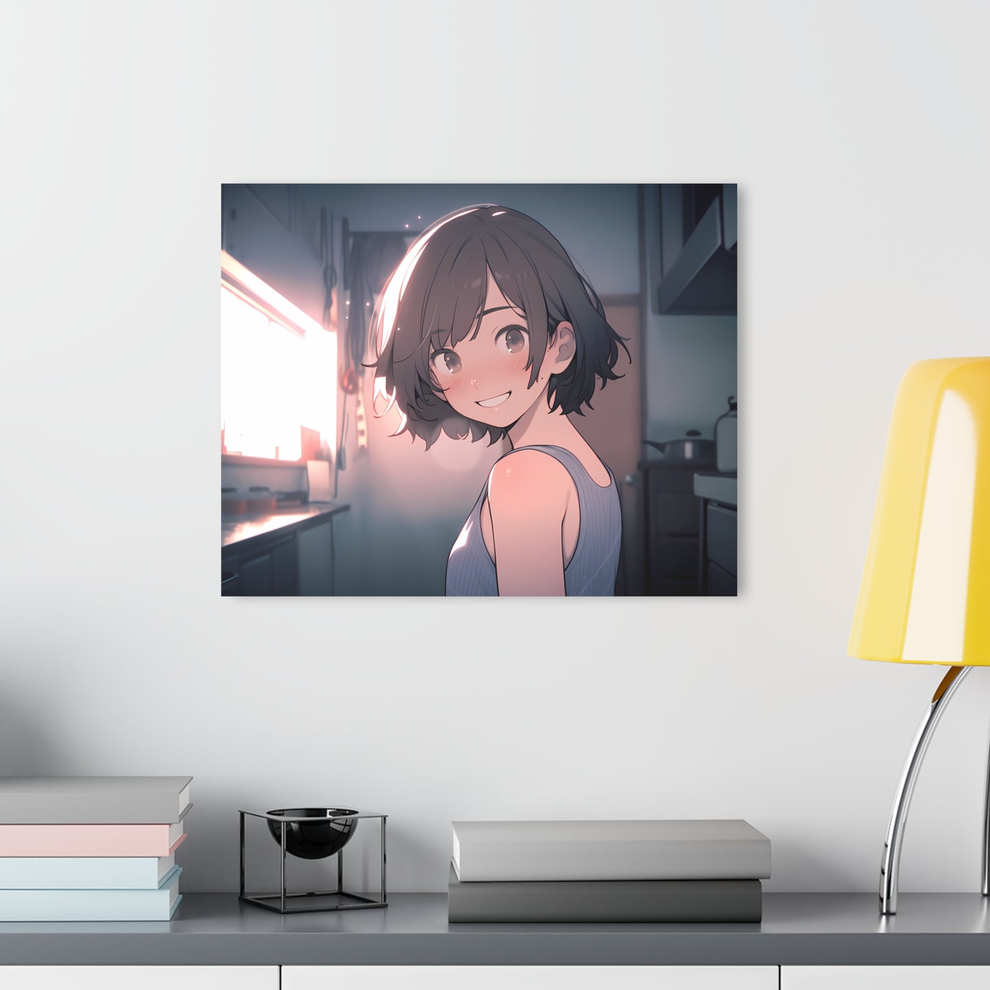 Early Mornings Together - Anime Acrylic Painting