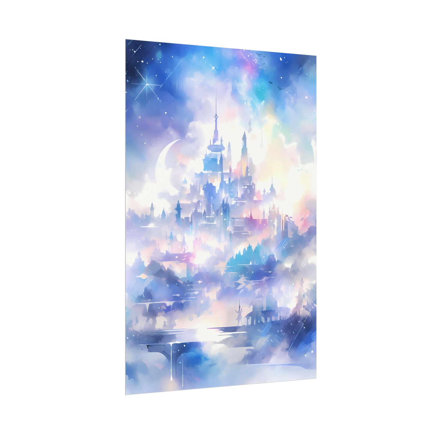 Kingdom of the Moonchildren - Anime Watercolor Poster