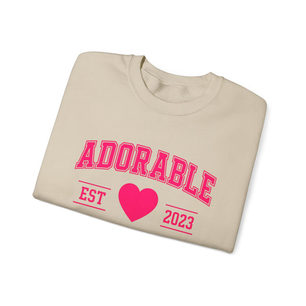 Adorable University School Spirit - Cute College Crewneck Sweatshirt