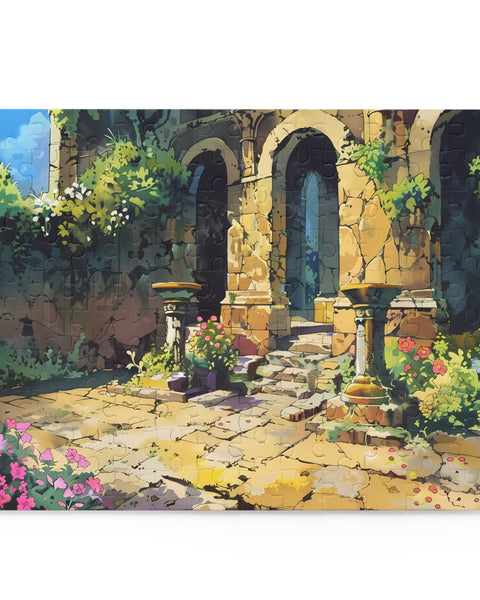 Temple Courtyard - Anime Fantasy Puzzle