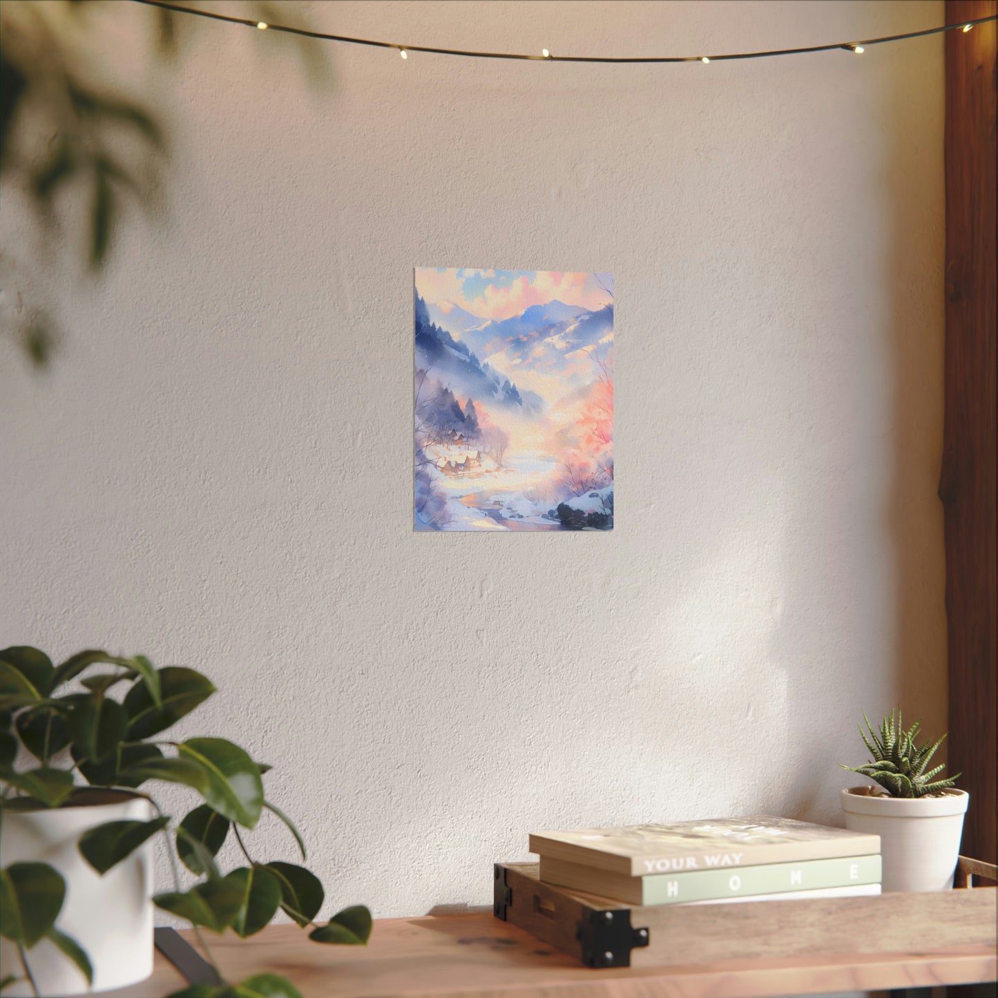 Quiet Haven - Anime Watercolor Poster