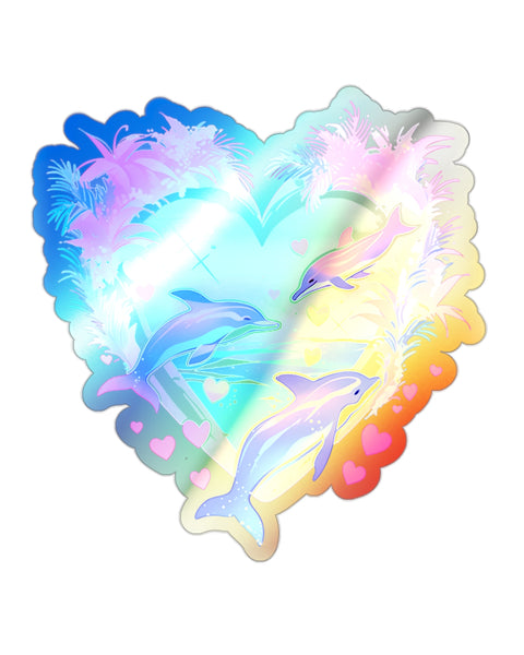 90's Summer Love - Cute Holographic Sticker