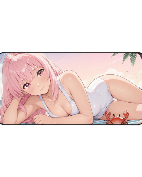Beach Beauty - Cute Anime Girl Desk Mat