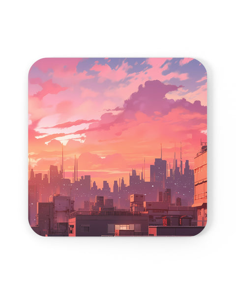 Sunset Over Khazas - Anime Coaster Set