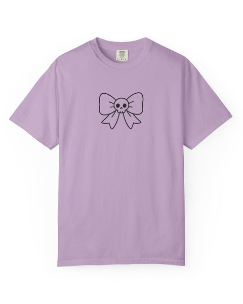Skull Bow T-Shirt - Cute Pastel Goth Tee