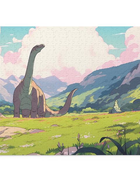 Mobley the Apatosaurus - Cute Anime Dinosaur Puzzle