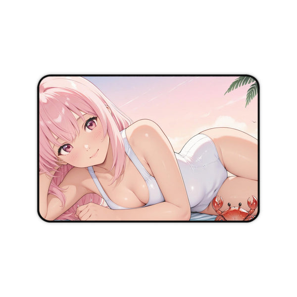 Beach Beauty - Cute Anime Girl Desk Mat