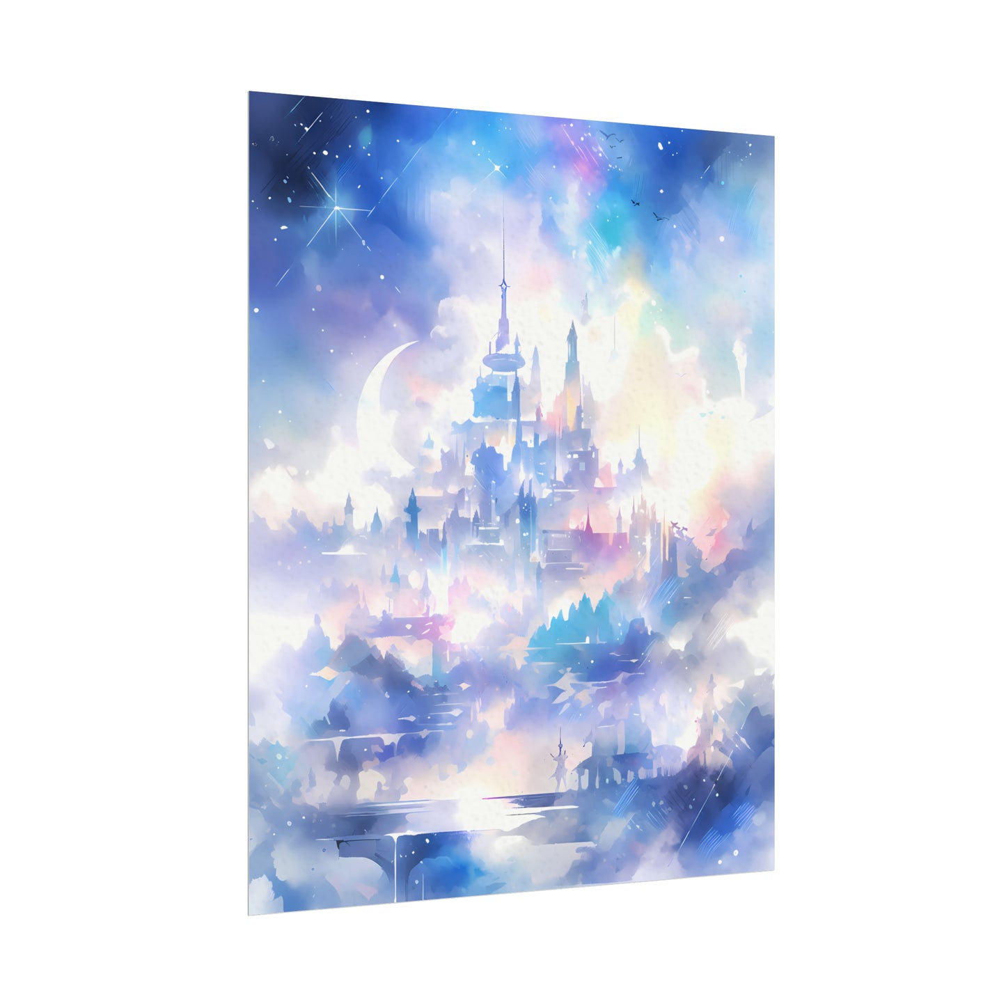 Kingdom of the Moonchildren - Anime Watercolor Poster