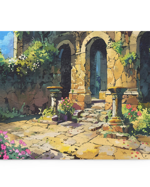 Temple Courtyard - Anime Fantasy Puzzle