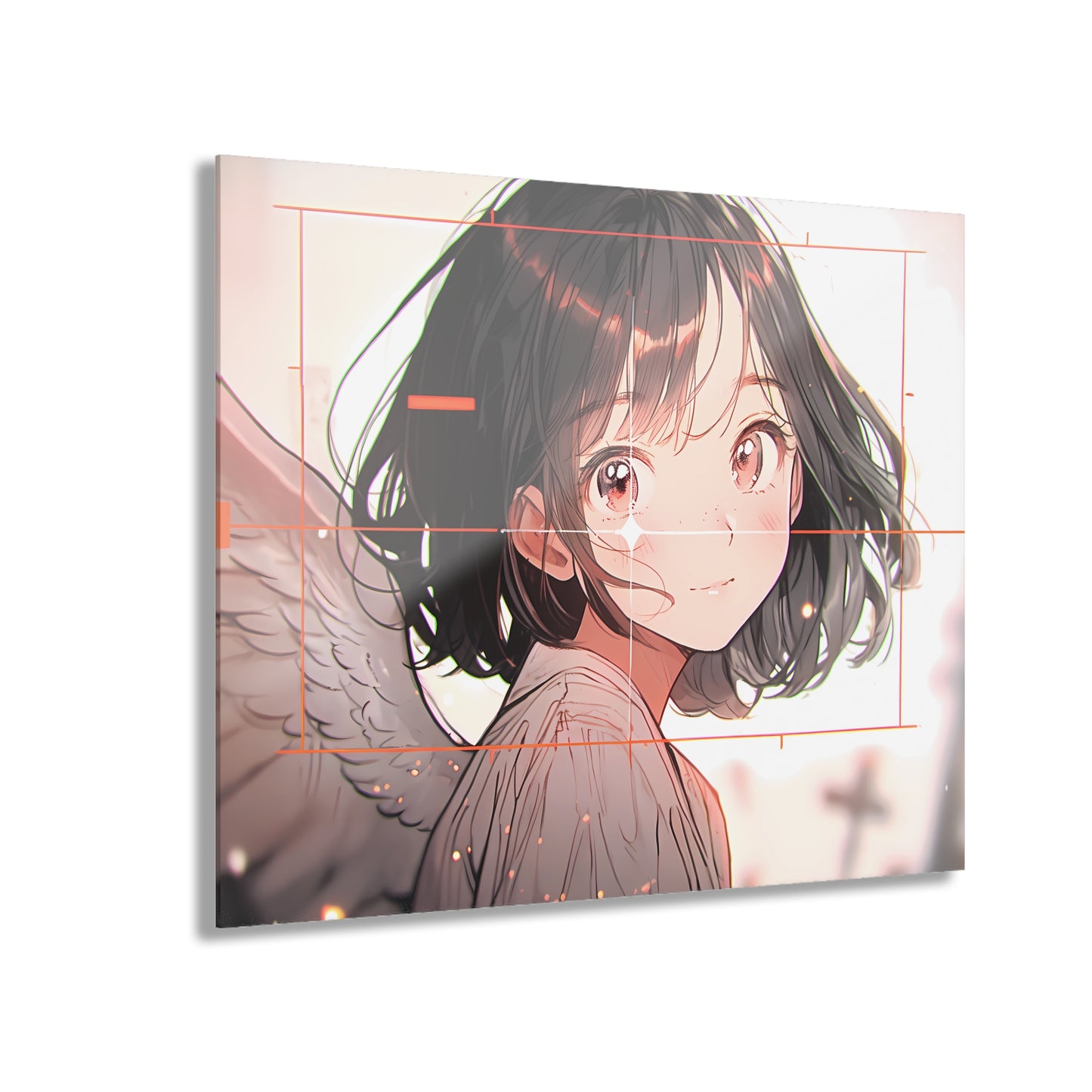 Angel Hunter Anime Glass Painting