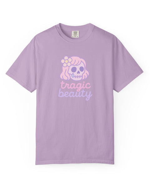 Tragic Beauty - Pastel Goth Skull T-Shirt