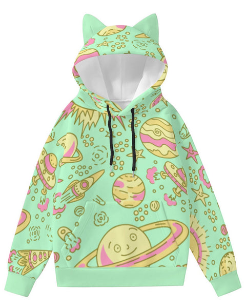 Space Case - Cute Cat Ear Hoodie