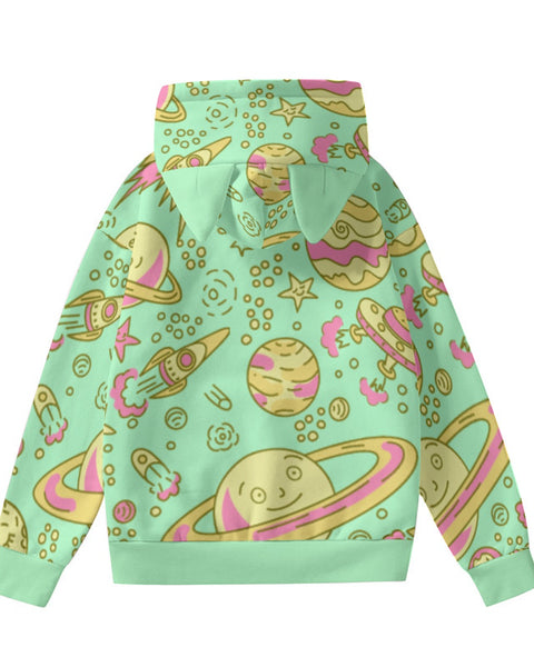 Space Case - Cute Cat Ear Hoodie