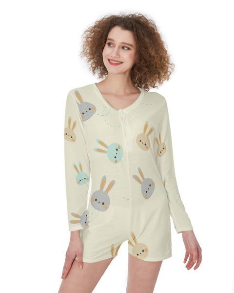 Sleepy Bunny - Cute Pajama Romper