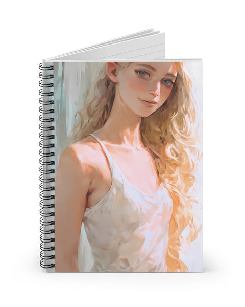 Golden Energy - Cute Anime Girl Notebook