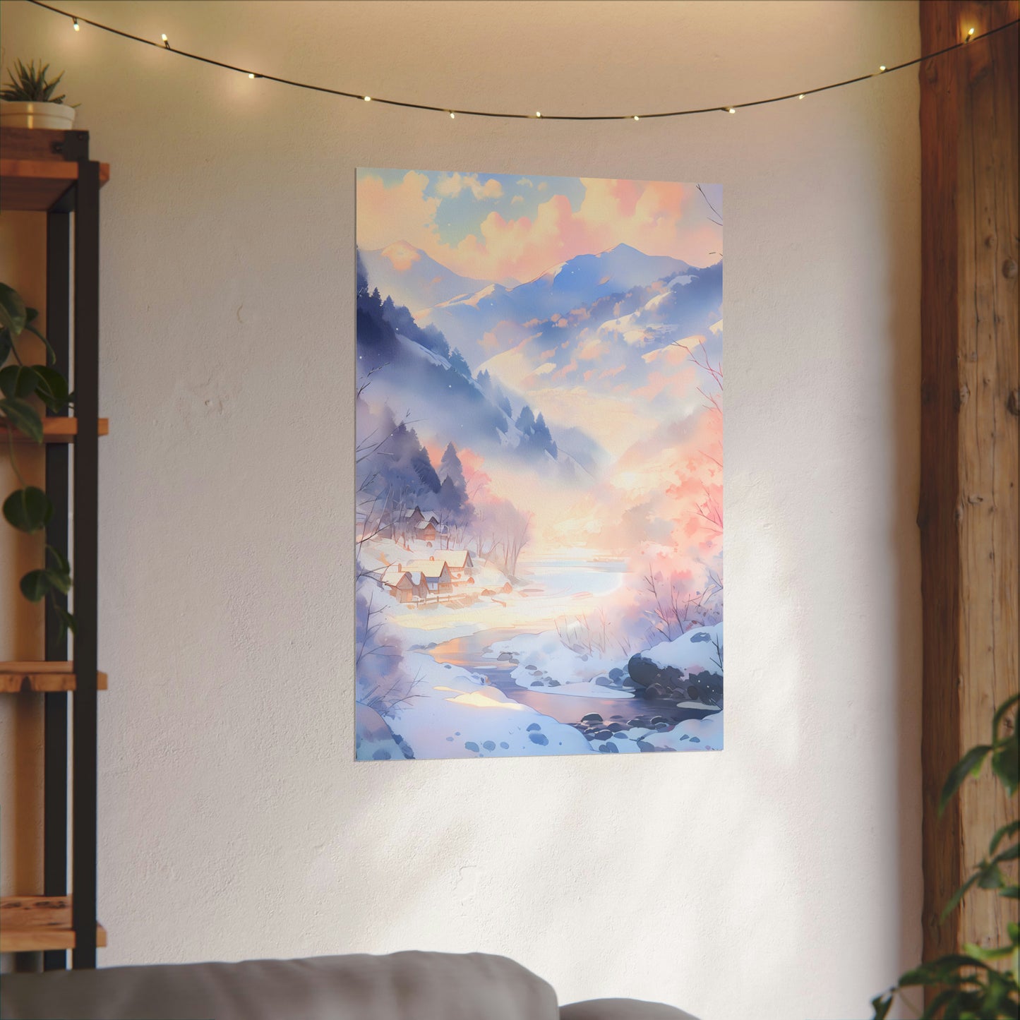Quiet Haven - Anime Watercolor Poster